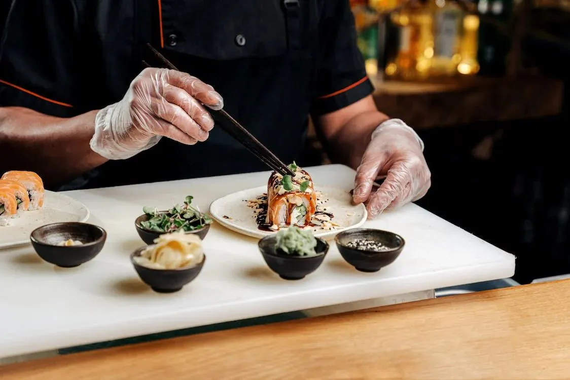 Gourmet Sushi Plating at SUSHI 88, a Japanese Restaurant in New York
